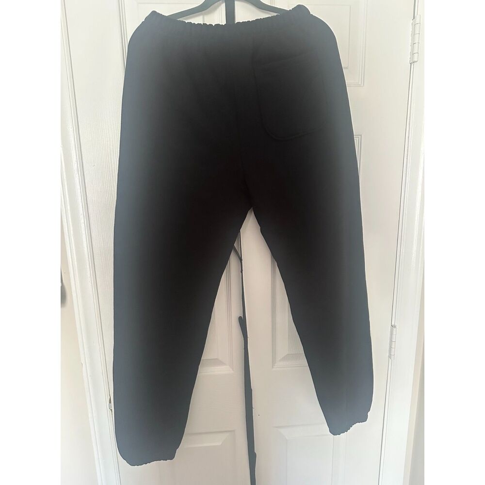 YoungLA Men's Black Jogger Sweatpants Athletic Gym Fleece Joggers Size L